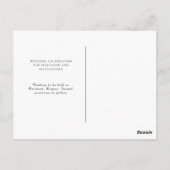 Floral Art Nouveau Opslaan Datum Briefkaart (Achterkant)