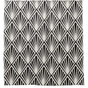 Floral Art Nouveau Seamless Pattern. Geome Douchegordijn