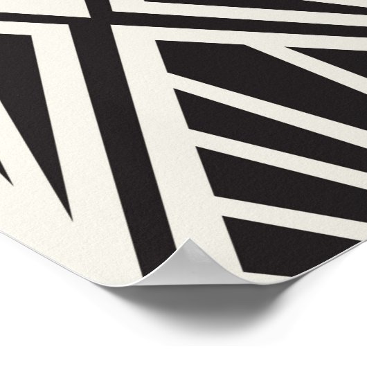  Floral Art Nouveau Seamless Pattern. Geome Poster (Hoek)