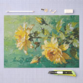 Floral Art Oil Print Decoupage Tissuepapier (Craft)