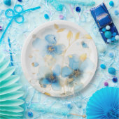 Floral art  papieren bordje (Feest)