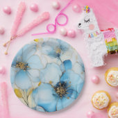 Floral art  papieren bordje (Feest)