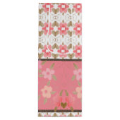 Floral Art Patterned Designer Wijn Cadeautas (Voorkant)