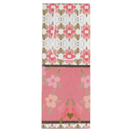 Floral Art Patterned Designer Wijn Cadeautas