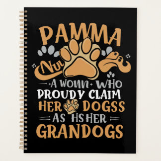Floral Art Pawma Noun Definition Mama Grandma Dog Planner