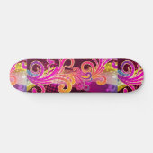 Floral Art Persoonlijk Skateboard (Horizontaal)