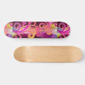 Floral Art Persoonlijk Skateboard (Horizontaal)
