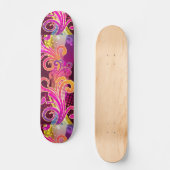 Floral Art Persoonlijk Skateboard (Voorkant)