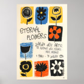 Floral Art Print Abstract Botanical Poster, Nice (Voorkant)