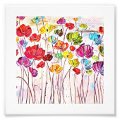 Floral Art Print Foto Afdruk (Voorkant)
