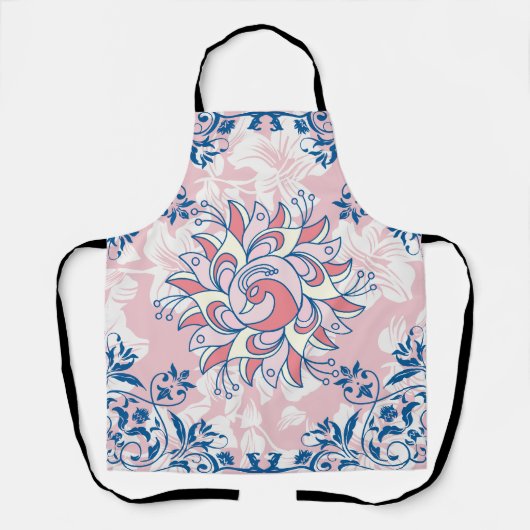 Floral Art, Rangoli Graphic, Helderheid Schort (Voorkant)