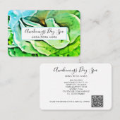 *~* Floral Art ROOS QR-logboekaanjager Visitekaartje (Voorkant / Achterkant)