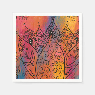 Floral Art Servet