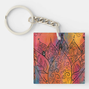  Floral Art Sleutelhanger
