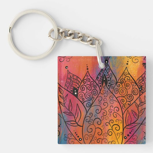  Floral Art Sleutelhanger (voorkant)