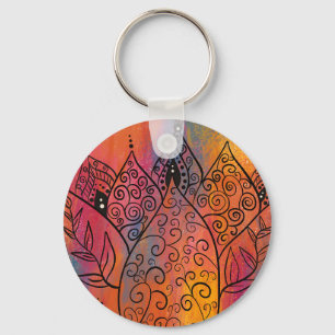  Floral Art Sleutelhanger