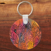  Floral Art Sleutelhanger (Voorkant)