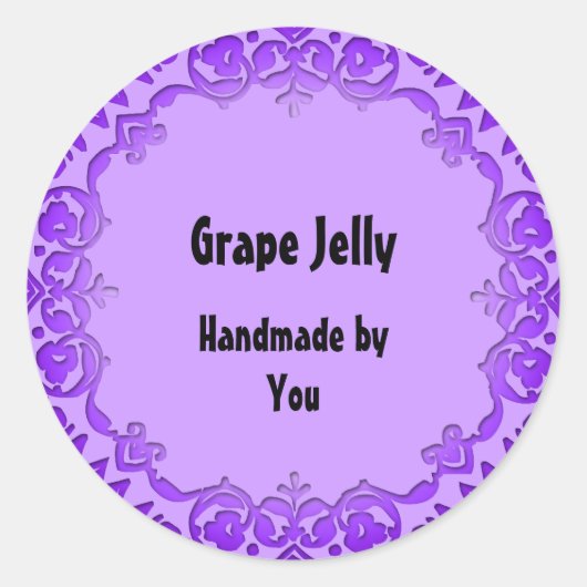Floral Art Soap of Canning Labels Paars (Voorkant)