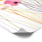 Floral Art Wall Decor Poster voor thuis & Kantoor (Hoek)