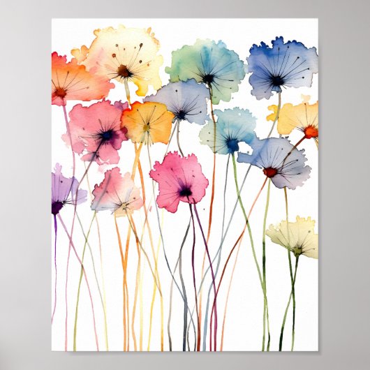 Floral Art Wall Decor Poster voor thuis & Kantoor (Voorkant)