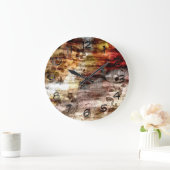  Floral Art Wood Grote Klok (Huis)