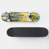  Floral Art Wood Persoonlijk Skateboard (Horizontaal)