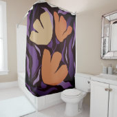 Floral Artistic Bold Abstract Douchegordijn (In situ)