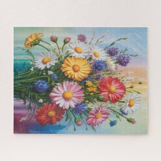 Floral Artistic Jigsaw Puzzle Legpuzzel (Horizontaal)