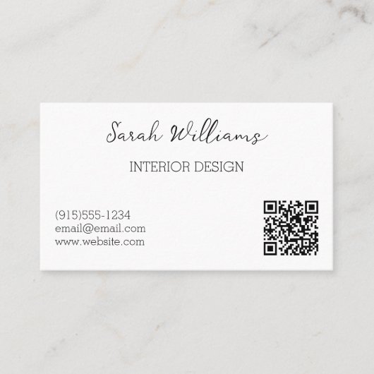 Floral Artistic Visitekaartje (Voorkant)