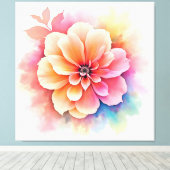 Floral Artistry onthuld ontwerp Canvas Afdruk (Insitu (Houten vloer))