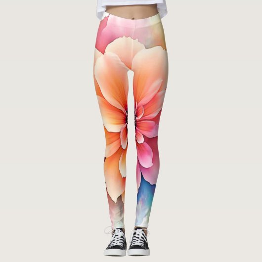 Floral Artistry onthuld ontwerp Leggings (Voorkant)