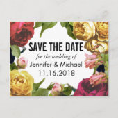 Floral Artistry Save the Date Aankondigingskaart (Voorkant)