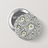Floral Artwork Button (Voorkant /achterkant)