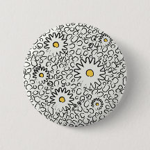 Floral Artwork Button