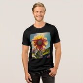 **"Floral Ascension" Bella+Canvas Tri-Blend T-Shir Shirt (Voorkant volledig)