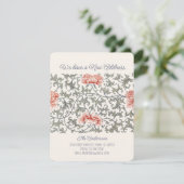  Floral Asian William Morris style CC1289 Moving Aankondiging (Staand voorkant)