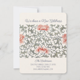  Floral Asian William Morris style CC1289 Moving Aankondiging