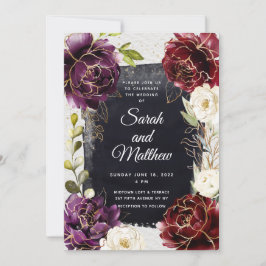 Floral Assembly Wedding Invitation Suite Kaart
