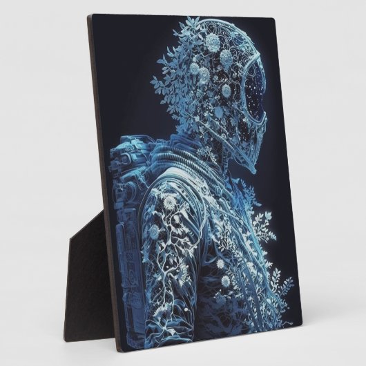 Floral Astronaut, bevroren Fotoplaat (Zijkant)