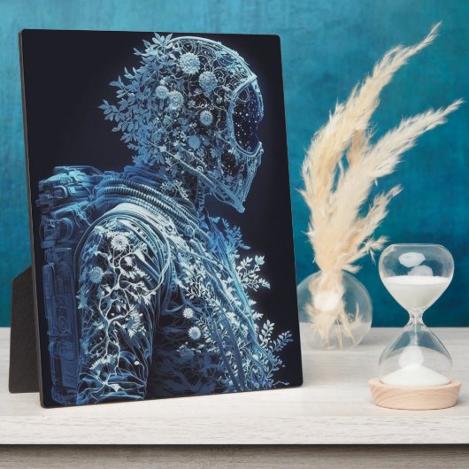 Floral Astronaut, bevroren Fotoplaat (Zijkant)