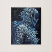 Floral Astronaut, bevroren Legpuzzel (Verticaal)