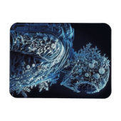 Floral Astronaut, bevroren Magneet (Horizontaal)