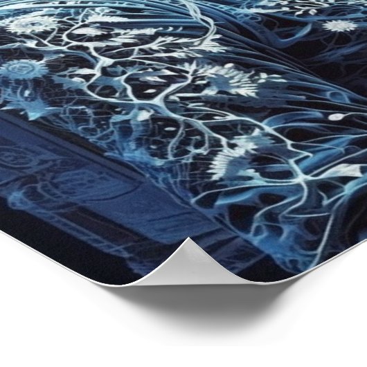 Floral Astronaut, bevroren Poster (Hoek)