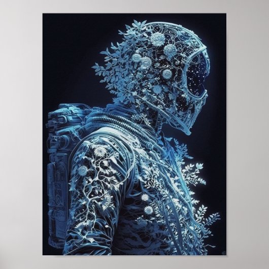 Floral Astronaut, bevroren Poster (Voorkant)