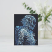 Floral Astronaut Briefkaart, bevroren Briefkaart (Staand voorkant)