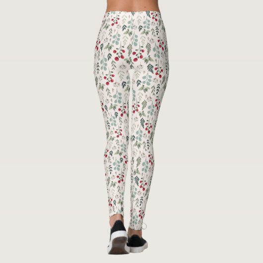 Floral Athletic Workout Leggings (Achterkant)