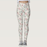 Floral Athletic Workout Leggings<br><div class="desc">Of je nu yoga doet,  pilates,  rondloopt in het park of in de sportschool,  je ziet er geweldig uit in deze moderne blauwe trainingsspullen. Geweldig voor school atletische programma's,  dans team en andere actieve activiteiten. Waterverf voor bessen en bladeren.</div>