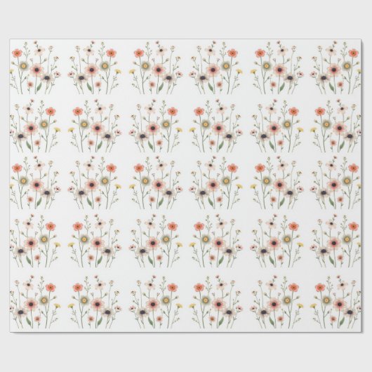 Floral Aura Cadeaupapier (Vlak)