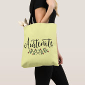 Floral Austenite Yellow Bookish Tote Bag (Dichtbij)