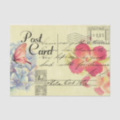 Floral Australian Briefkaart Ephemera ontkoppeling Tissuepapier (Voorkant)